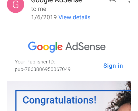 google adsense approval