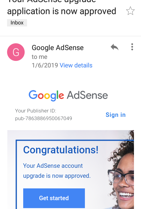 google adsense approval